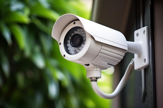 Foto mejorar la seguridad del hogar con cámaras de vigilancia ip impermeables y diseño de sistemas innovadores