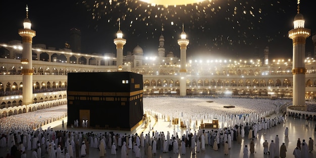 Mekka Kaaba und Hadsch-Muslime