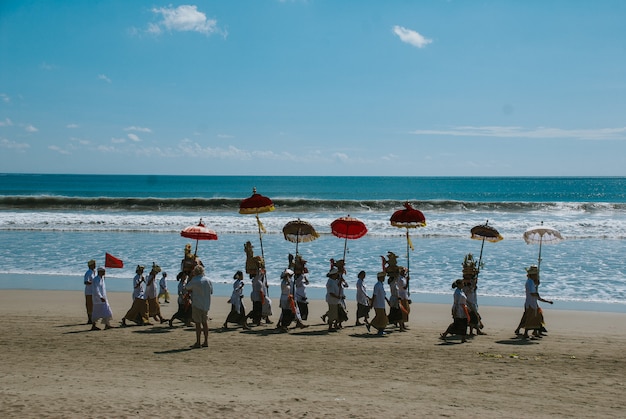 Melasti-Zeremonie in Bali