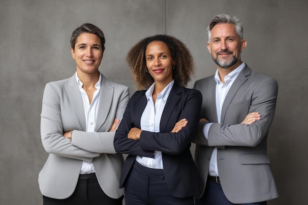 Foto melhor m confiante colegas de negócios com os braços cruzados leanin acfa c b fdda