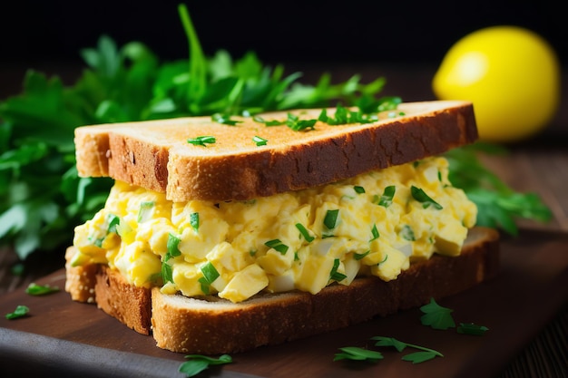 Melhor refeição saudável com salada de ovo