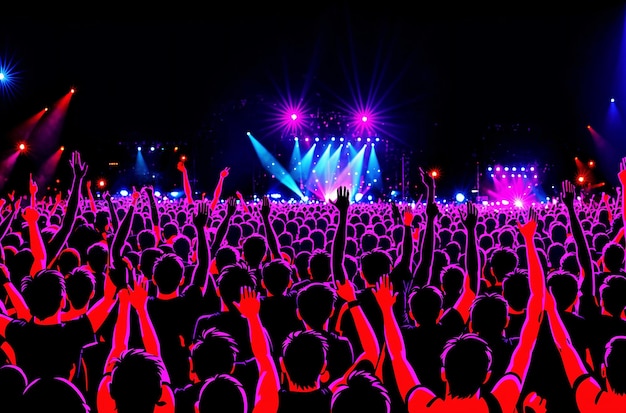 Melodías eufóricas que capturan a la multitud del concierto