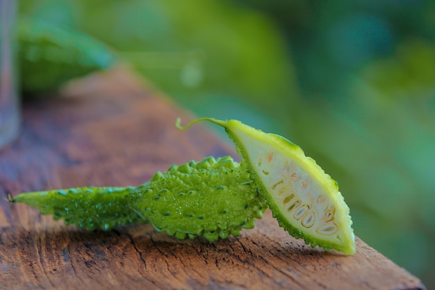 Melón amargo verde