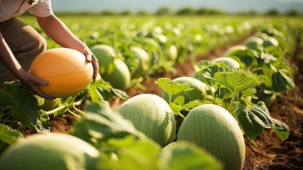 Melón de campo y melón de campo