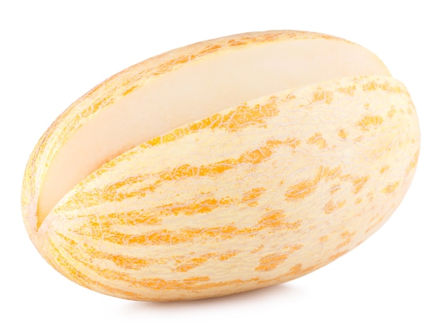 Melón maduro aislado sobre fondo blanco