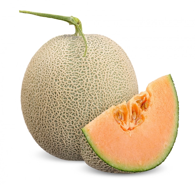 Melone getrennt mit Ausschnittspfad