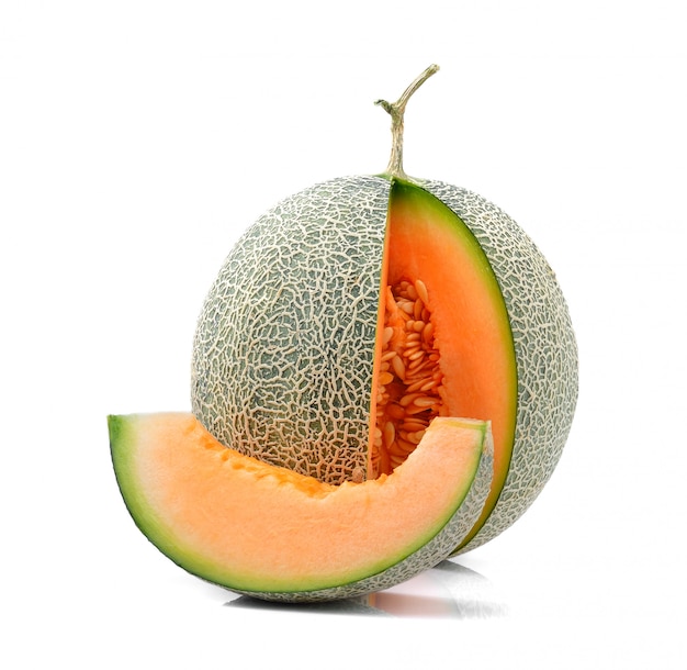 Melone isoliert auf weißem Raum