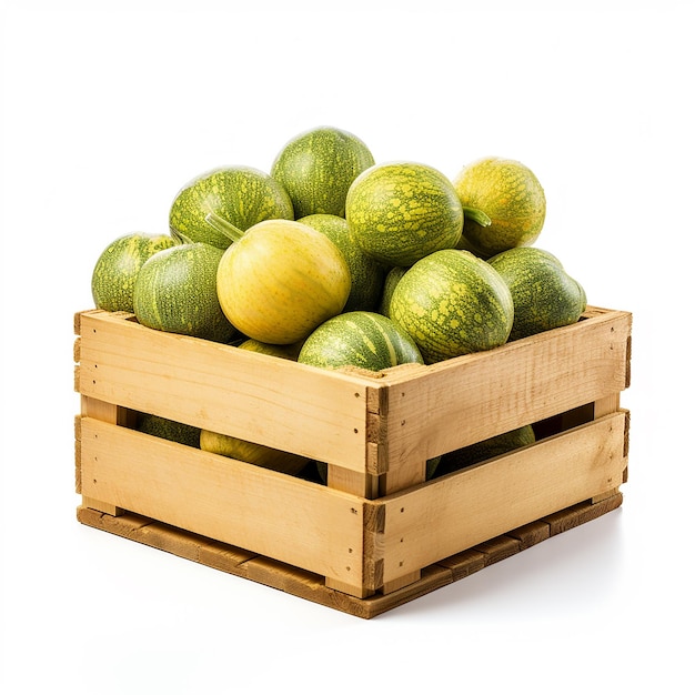 Melones en una caja
