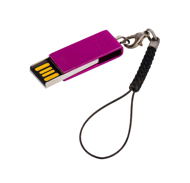 Memória usb portátil ou drive flash usb isolado