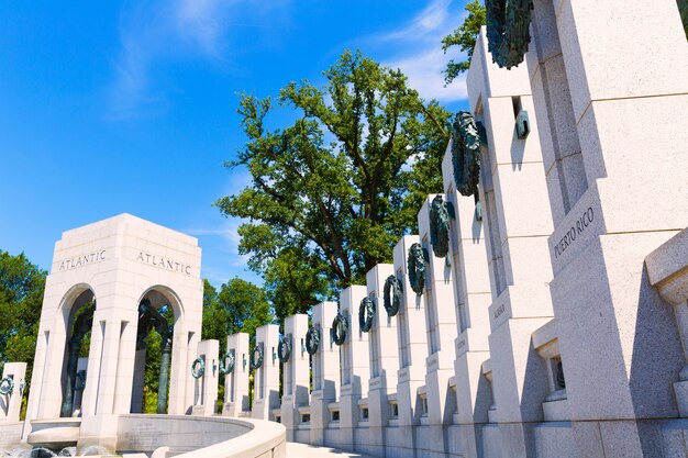 Memorial da segunda guerra mundial, em washington dc eua