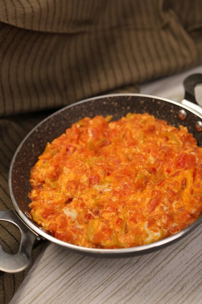 Menemen türkisches Essen oder Omelett