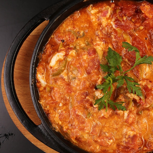 Menemen, türkisches Essen oder Omelett