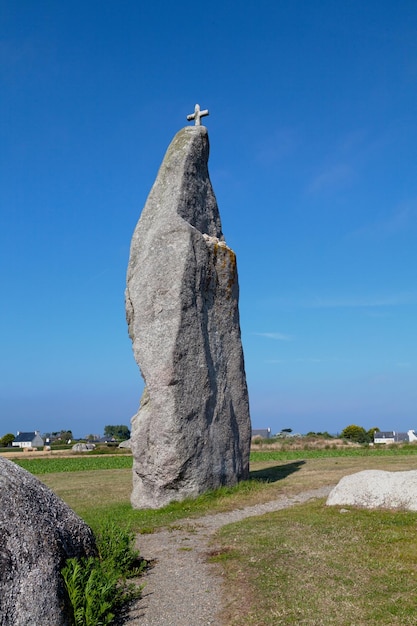 Menhir de Men Marz en BrignoganPlages