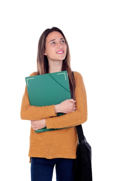 Menina adolescente estudante