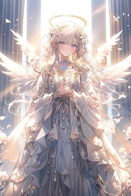 Anjo de luz  Anime, Anime angel, Anime girl