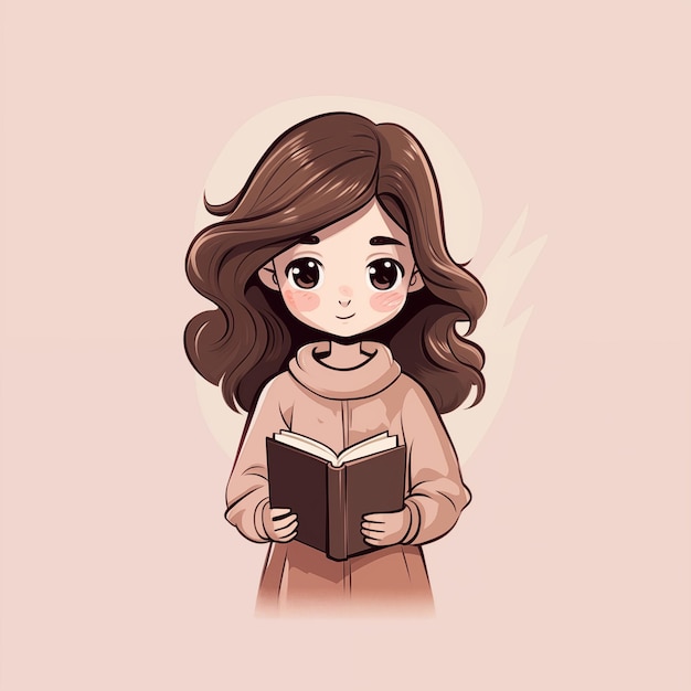 Menina com Livro