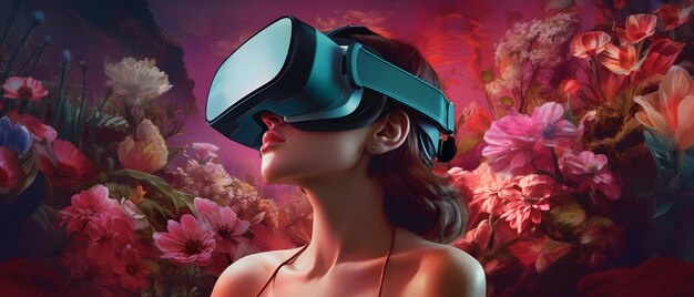 menina com vr