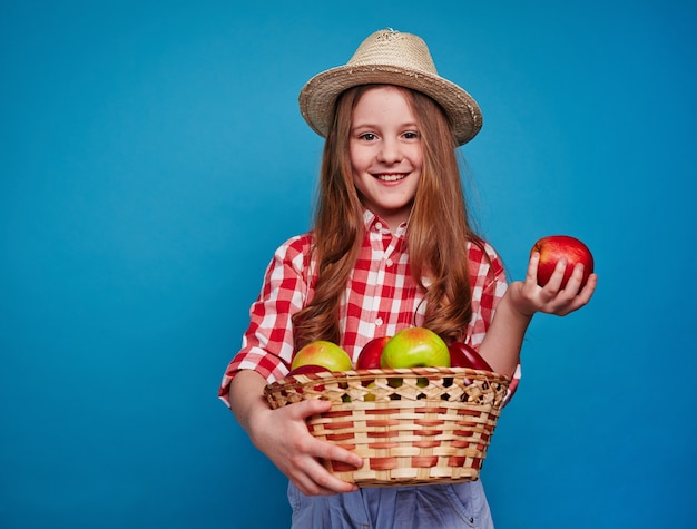 Menina da preensão retrato criança