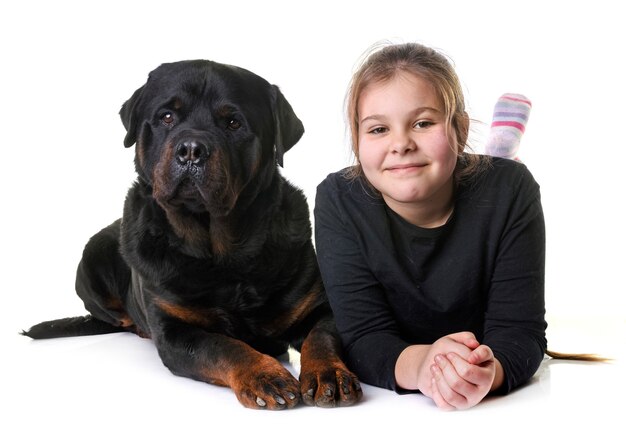 Menina e cão