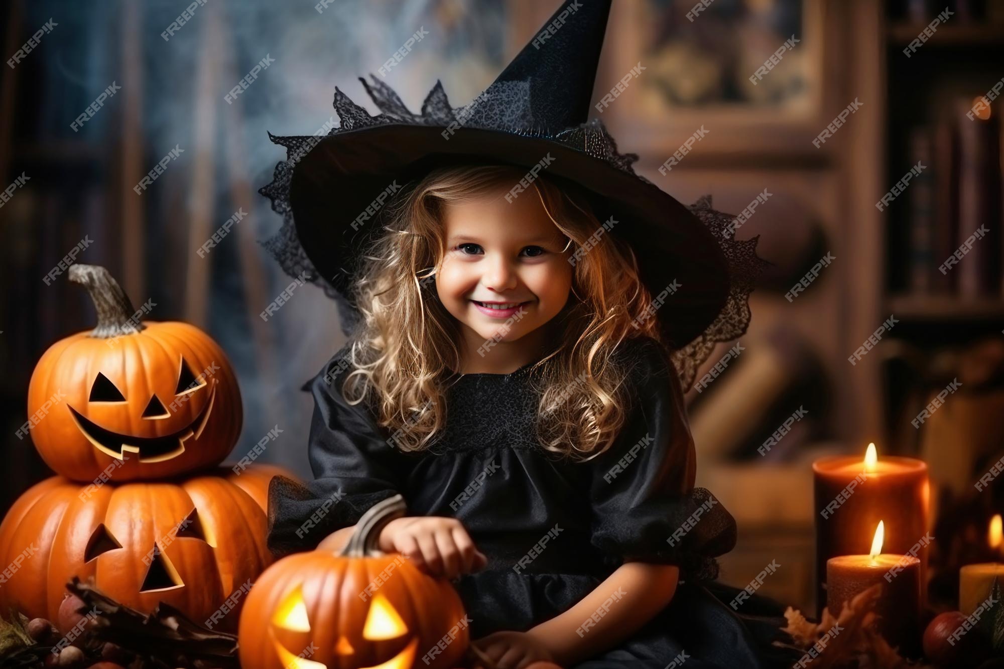 Foto de Feliz Dia Das Bruxas Uma Bruxa Alegre E Fofa Com Uma Varinha Mágica  E Um Livro De Feitiços Conjura e mais fotos de stock de 18 a 23 meses -  iStock