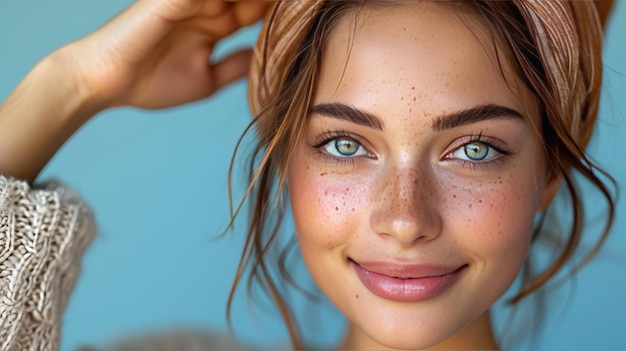 Menina feliz, o conceito de dentes saudáveis.