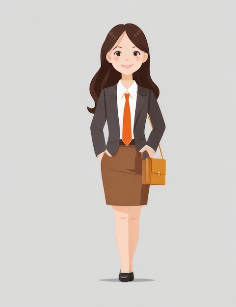 menina simples bonito design vetorial consultores financeiros fundo plano