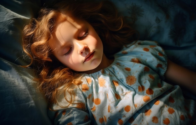 Meninas sonhadoras, pequenas, bonitas, na infância, na hora de dormir, crianças pequenas, beleza, crianças a dormir na cama.