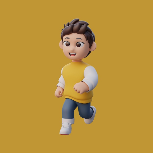 Foto menino 3d personagem 3d personagem de menino em estilo diferente3d vector3d ilustração de estilos de menino 60