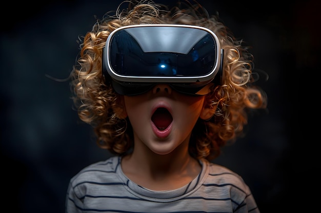 Foto menino aprende empatia através da realidade virtual