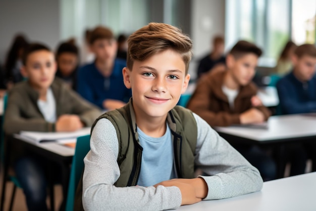 Menino asiático bonito carregando bolsa escolar e segurando livro nas mãos isolado em fundo branco com cópia