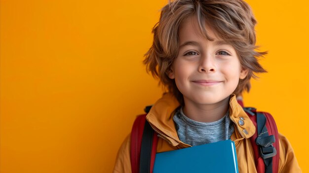 Menino com o Livro Azul nas Mãos