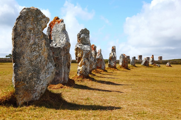 Foto menires pré-históricos em território francês