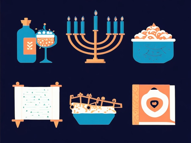 Menorah colecciones de imágenes de fondo lindos fondos de pantalla ai generados