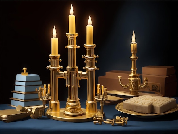 Menorah colecciones de imágenes de fondo lindos fondos de pantalla ai generados