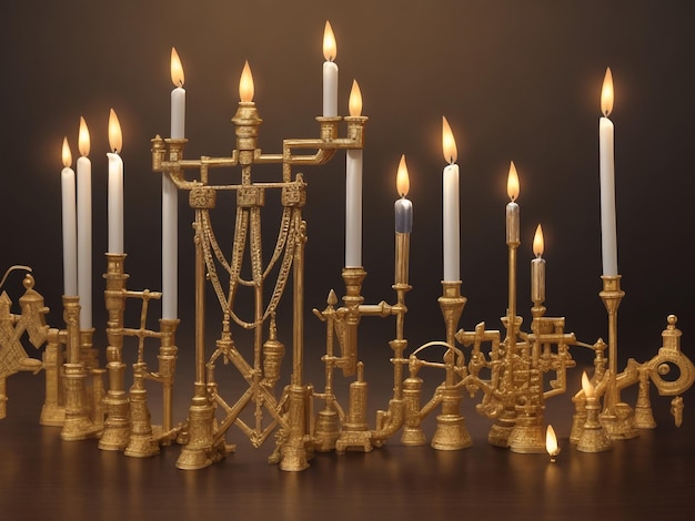 Foto menorah colecciones de imágenes de fondo lindos fondos de pantalla ai generados