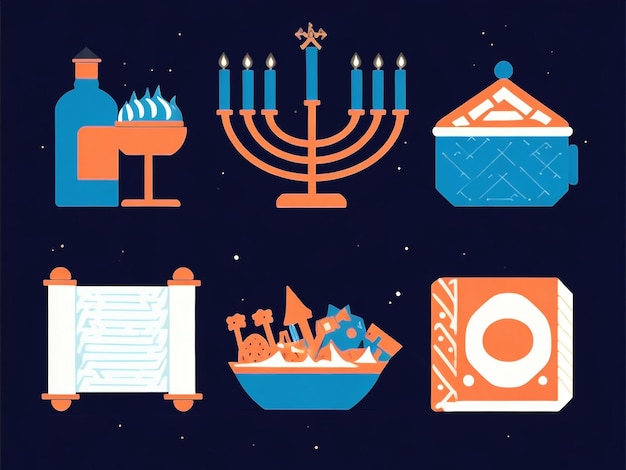 Menorah coleções de imagens de fundo lindos papéis de parede ai gerados