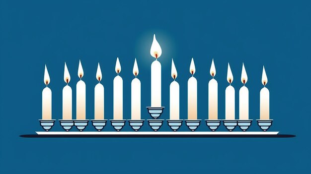 Foto menorah, glückliche chanukka