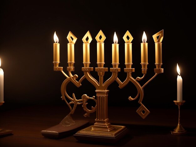 Foto menorah hintergrundbilder sammlungen niedliche tapeten ai generiert