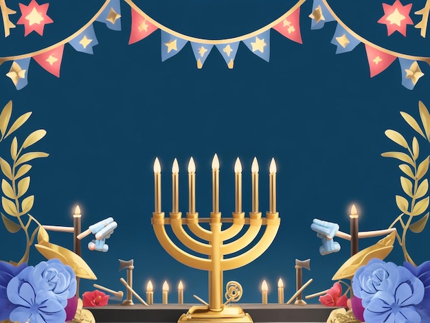 Foto menorah hintergrundbilder sammlungen niedliche tapeten ai generiert