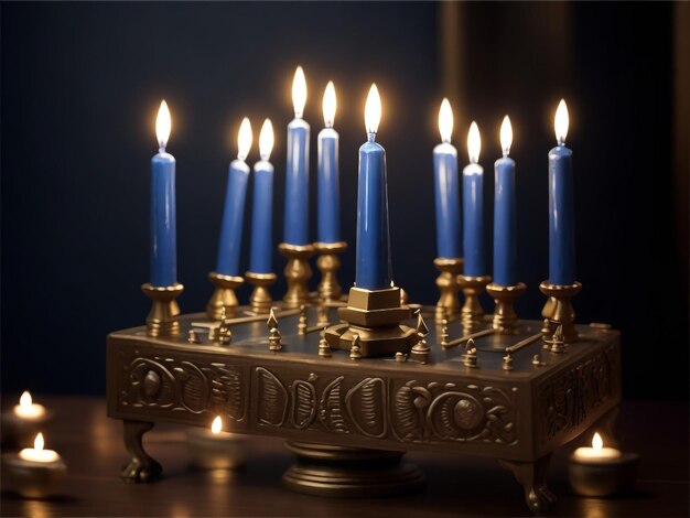 Foto menorah hintergrundbilder sammlungen niedliche tapeten ai generiert