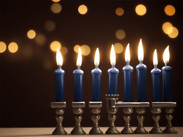 Menorah Hintergrundbilder Sammlungen niedliche Tapeten ai generiert