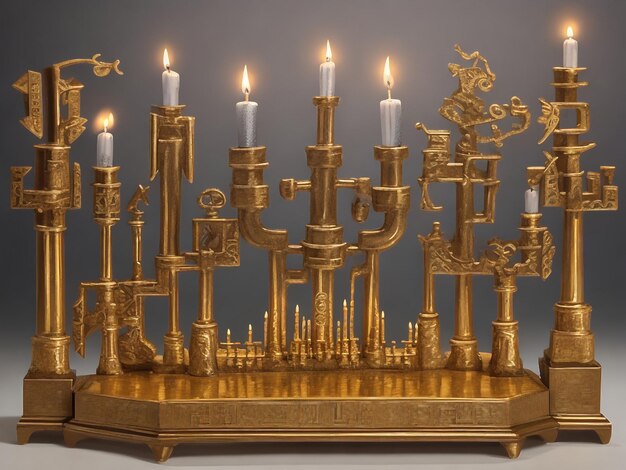 Menorah Hintergrundbilder Sammlungen niedliche Tapeten ai generiert