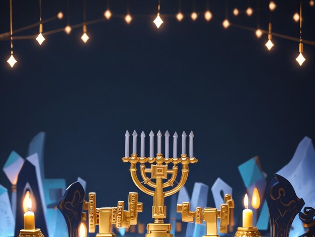 Menorah Hintergrundbilder Sammlungen niedliche Tapeten ai generiert