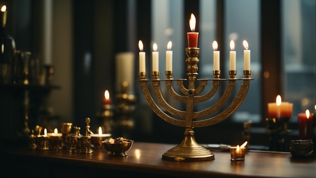 Foto menorah oder menorah