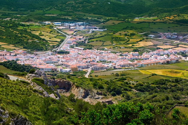 Menorca es Mercadal Luftbild von Pico del Toro in Balearen