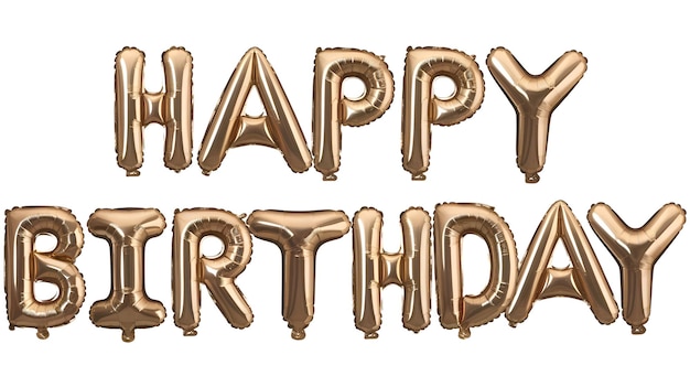 un mensaje de cumpleaños feliz con las palabras feliz cumpleaños escrito en marrón sobre un fondo blanco