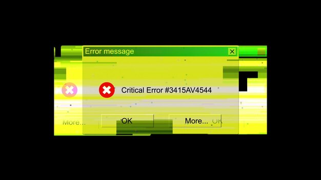 Mensaje de error crítico error generado por el ordenador d render