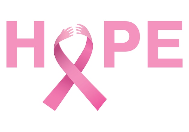 Mensaje de esperanza sobre el cáncer de mama.