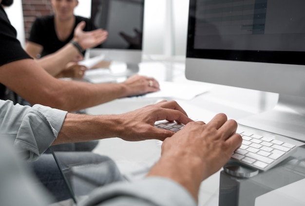 Foto menschen arbeiten planung starten