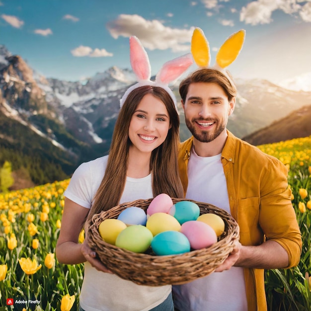 Menschen feiern Ostern Bilder